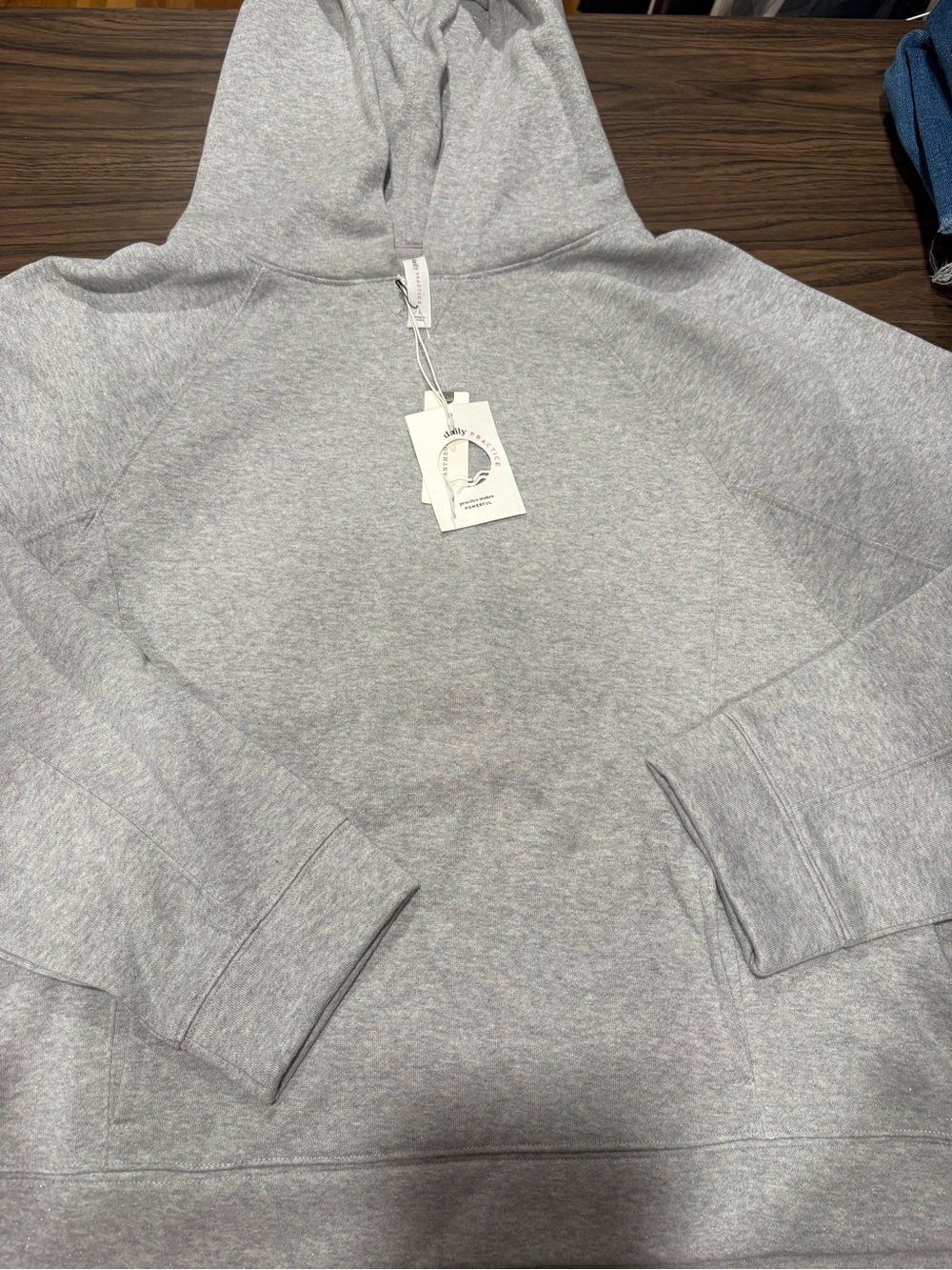 Women's Light Gray sparkly Pullover Hoodie with Hood